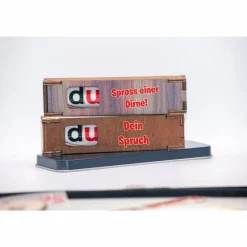 Bedruckte Schokoriegel Holzbox incl. Duplo / Assi Edition | kleines Mitbringsel | Geschenk Box
