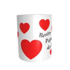 Bedruckte Tasse Vatertag Bester Papa der Welt Geschenk Papa Geschenk Geburtstag Kaffeetasse Teetasse