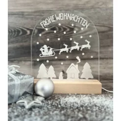 Beleuchtetes Schild, Weihnachten, Weihnachtsdekoration, Nachtlicht, beleuchtetes Acrylglas, verschiedene Modelle