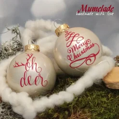 Beschriftete Weihnachtskugel