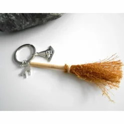 Besen Hexe Hexenhut,  Katze   Schlüsselanhänger