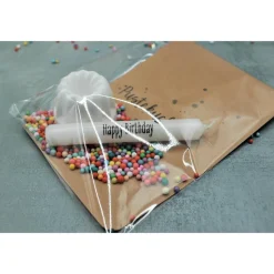 Besondere Geburtstagskarte Pustekuchen, Geburtstag TO GO, Geburtstag in der Tüte