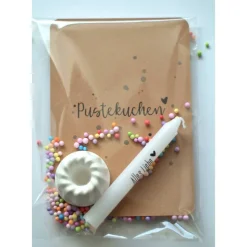 Besondere Geburtstagskarte Pustekuchen, Geburtstag TO GO, Geburtstag in der Tüte