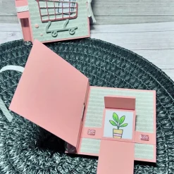 Besondere Karte Geburtstagskarte Geldgeschenk Wunscherfüller Shopping-Bonus Reagenzglas Wasserfall Handmade Stampin‘ Up!