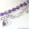 Besondere Trachtenkette aus Amethyst und Silber, Wies`n