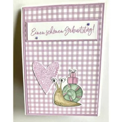 Besonders geformte 3D  PopUp Panel Card - Geburtstagskarte  in Handarbeit gefertigt, mit Stampin Up Produkten