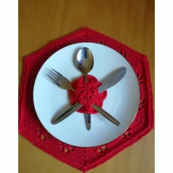 Bestecksterne gehäkelt in Mikrofaser oder Baumwolle in vielen Wunschfarben