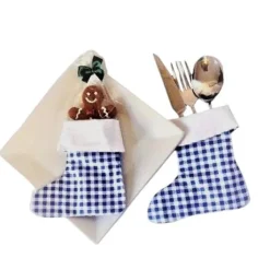 Bestecktasche in Stiefelform, Geschenktasche 2er Set