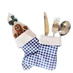 Bestecktasche in Stiefelform, Geschenktasche 2er Set