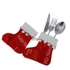 Bestecktasche in Stiefelform, Geschenktasche 2er Set