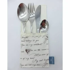 Bestecktasche 'you are my sweatheart' mit Spitze