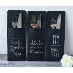 Bestecktaschen mit Spruch/Motiv