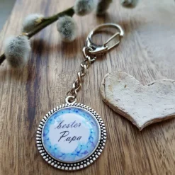 bester Papa Schlüsselanhänger Cabochon 20mm