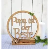 Bester Papa Tischloop aus Holz