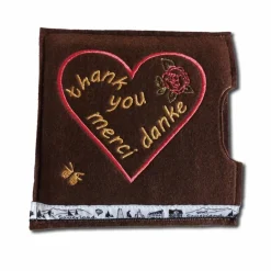 Bestickte Geschenkverpackung DANKE für eine Tafel Schokolade als Geschenkidee Schokoladenhülle Muttertag oder einfach so