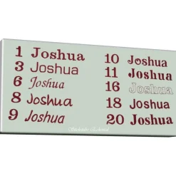 Bestickte Windel mit Namen