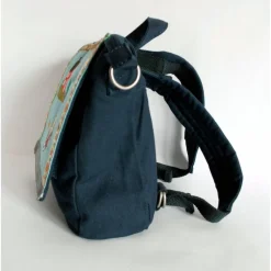 Bestickter personalisierter Kinderrucksack Kindergartenrucksack Kindertasche Kita VW Bulli mit Reflektorstreifen Namen