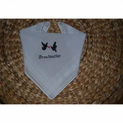 Besticktes Hochzeits Taschentuch Brautmutter