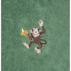 Besticktes Kinderhandtuch mit Tieren Namen Kita Erkennungsbilder Kindertagesstätte Tagesmutter Kindergarten