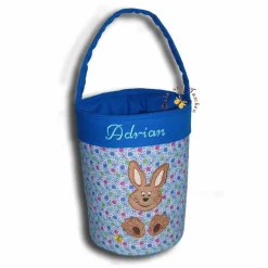 Besticktes Osterkörbchen mit Namen Ostertasche Osternest Tasche Kinder Stofftasche Utensilo Geschenktasche