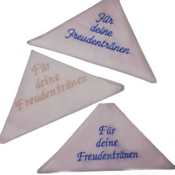Besticktes Taschentuch Hochzeit