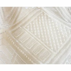 BEUTEL bestickt mit Pailletten Hochzeit Art-Deco Muster