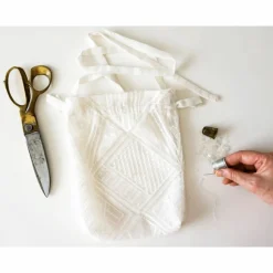 BEUTEL bestickt mit Pailletten Hochzeit Art-Deco Muster