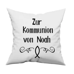 Bügelbild - Zur Kommunion  - personalisierbares Bügelbild mit Wunschnamen - Applikation zum aufbügeln - Aufb
