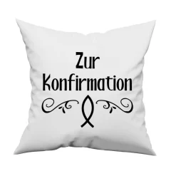 Bügelbild - Zur Konfirmation - Applikation zum aufbügeln - Aufbügler - christliches Bügelbild