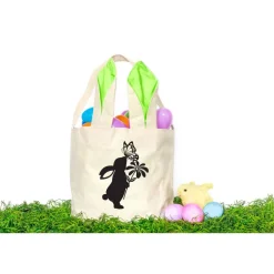 Bügelbild für Ostern - Frühlings Deko mit Blumen, Schmetterling und Osterhasen