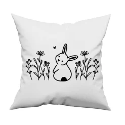 Bügelbild für Ostern - mit Häschen / Osterhase / Bügelbilder Hase Ostermotiv/ Frühling / Hase