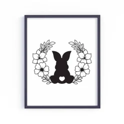 Bügelbild für Ostern mit Namen und Häschen / Osterhase / Bügelbilder Hase Ostermotiv/ Osterei/ Frühling -