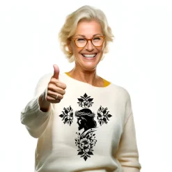 Bügelbild Jesus am Kreuz  - Applikation zum aufbügeln - Aufbügler - christliches Bügelbild