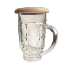 Bierglasdeckel Australien Trinkglasdeckel Gravur - Insektenschutz aus Buche - in 2 Sprachen erhältlich