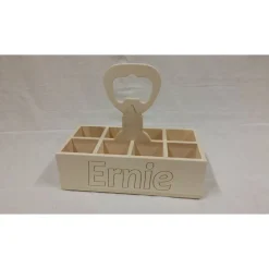 Bierträger Flaschenträger - individuelle gefräste Schrift nach Ihrem Wunsch !!!