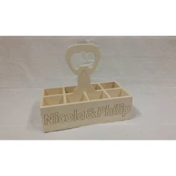 Bierträger Flaschenträger - individuelle gefräste Schrift nach Ihrem Wunsch !!!