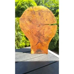 Biete hier eine Baumscheibe, Holzscheibe, gestockt, Erle, mit Stellfläche an