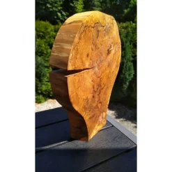 Biete hier eine Baumscheibe, Holzscheibe, gestockt, Erle, mit Stellfläche an