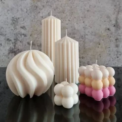 BIG Swirl Candle I Spiralkerze I Gedrehte Kerze I Sojawachs I Home Decor I Hingucker I Ästhetisch I Minimalistisch