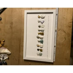 Bild mit Strandstenen, Steinbild, Vielfalt, Liebe, Frieden