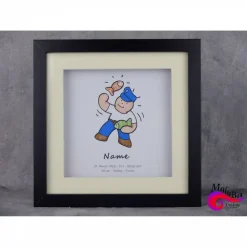 Bild “Sternzeichnen” im Objektrahmen  personalisierbar