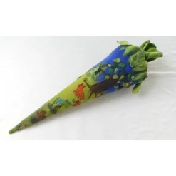 Bilderbuch-Schultüte „Nachts im Wald“ aus Filz – Handgefilzte Zuckertütenhülle für Jungen & Mädchen