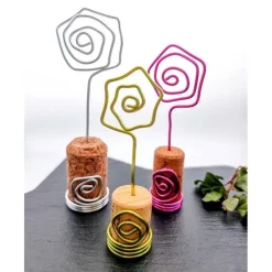 Bilder-/Kartenhalter 3, 6 oder 10er Set Weinkorken Sektkorken Upcycling