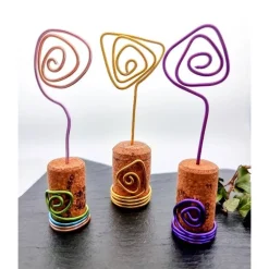 Bilder-/Kartenhalter 3, 6 oder 10er Set Weinkorken Sektkorken Upcycling