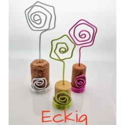 Bilder-/Kartenhalter 3, 6 oder 10er Set Weinkorken Sektkorken Upcycling