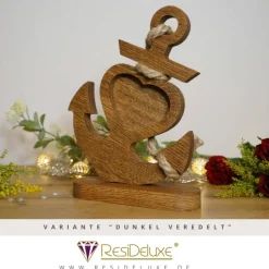 Bilderrahmen Anker Holz Hochzeit Personalisiert Gravur Geschenk Valentinstag Liebe Hochzeitstag Jahrestag Geschenke Foto