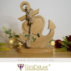 Bilderrahmen Anker Holz Hochzeit Personalisiert Gravur Geschenk Valentinstag Liebe Hochzeitstag Jahrestag Geschenke Foto
