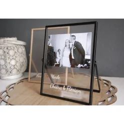 Bilderrahmen mit Wunschnamen *personalisiert* | Hochzeitsgeschenk | Beste Freundin Geschenk | Geschwister Geschenk | Gel