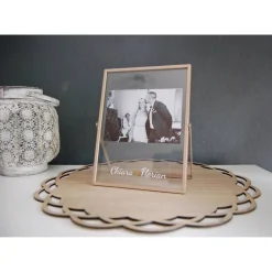 Bilderrahmen mit Wunschnamen *personalisiert* | Hochzeitsgeschenk | Beste Freundin Geschenk | Geschwister Geschenk | Gel