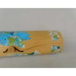 blau  grünes Flaschenetui , Decopatch etui , Geschenketui für Hochzeit, Geburtstag